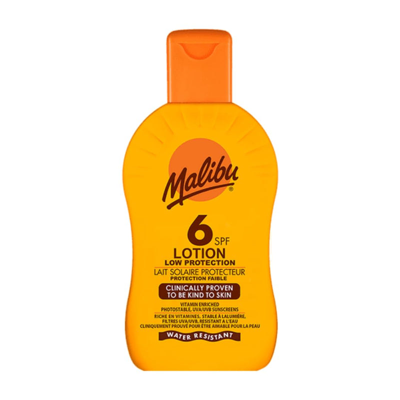 Malibu Protective Sun Lotion SPF12 Waterproof Medium Protection 200 ml