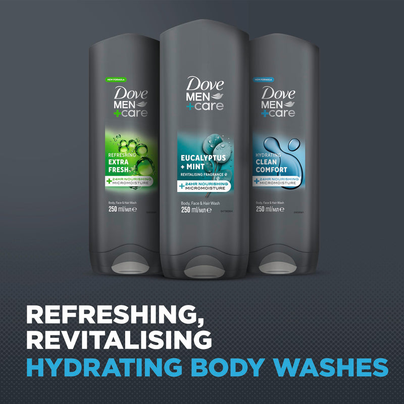 Dove Men+Care Recharge Body Wash Gift Set Trio Collection perfect gifts for him 3 piece