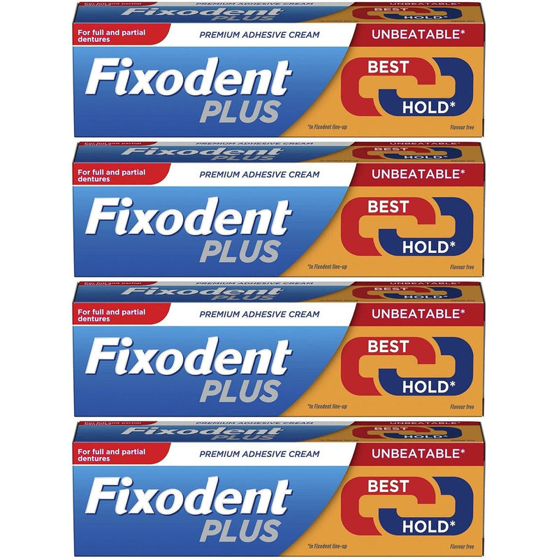 Fixodent Denture Adhesive Cream Dual Power 40g **4 PACK DEAL**