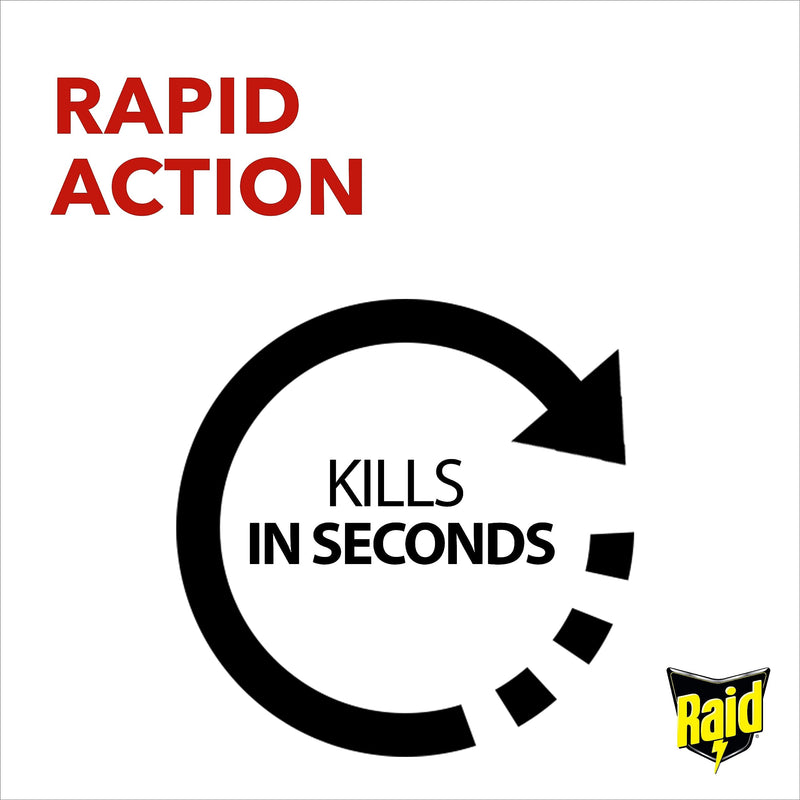 Raid Rapid Action Fly & Wasp Killer, Fly Killer Spray for Indoor Use, 300ml