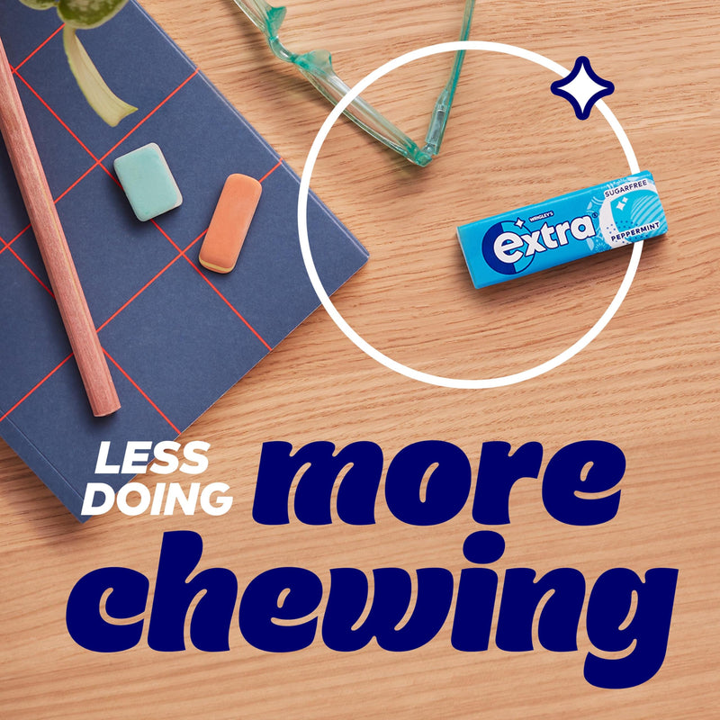 Extra Peppermint Sugar Free Chewing Gum Xylitol Multipack 30x10 Pieces