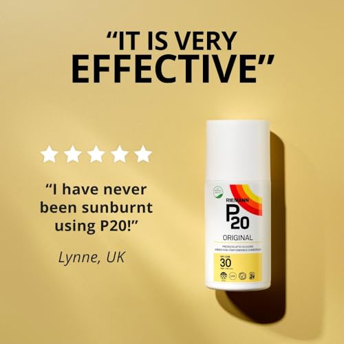 RIEMANN P20 Original SPF30 Spray 200ml | Long Lasting UVA & UVB Sun Protection | Water Resistant Sunscreen Spray | Lightweight Daily Sun Care