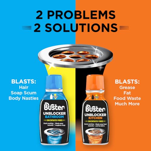 Buster Bathroom Drain Unblocker (Pack of 3 x 300ml)