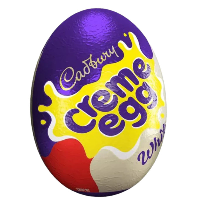 Cadbury Creme Egg - Easter Eggs White Chocolate, Cadburys Creme Eggs, With Cadbury White Creme Eggs - 48 White Creme Egg, Cadbury Eggs For Easter Egg Hunt, Kids Easter Eggs (48 x White Creme Eggs)