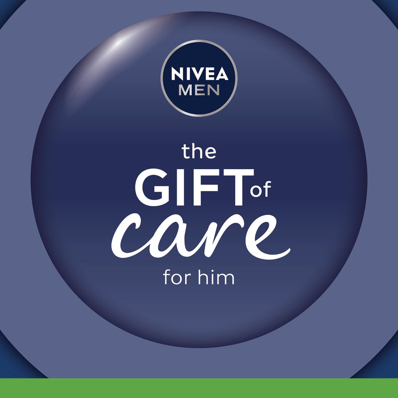 NIVEA MEN Feel So Smooth Skincare Gift Set (3 Products) - Men'sGift Set for Sensitive Skin – Includes Shower Gel, Shaving Foam, and Post Shave Balm