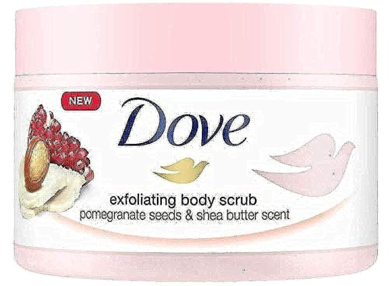 Dove Exfoliating Body Scrub Pomegranate Seeds and Shea Butter Scent 225ml