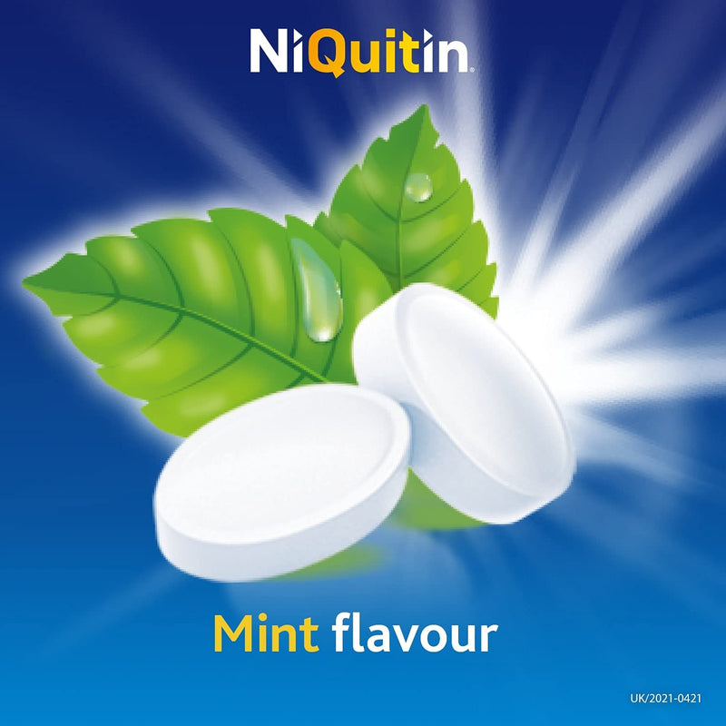 NiQuitin Mini Mint Lozenges – 4 mg, 100 Minis – Stop Smoking Aid