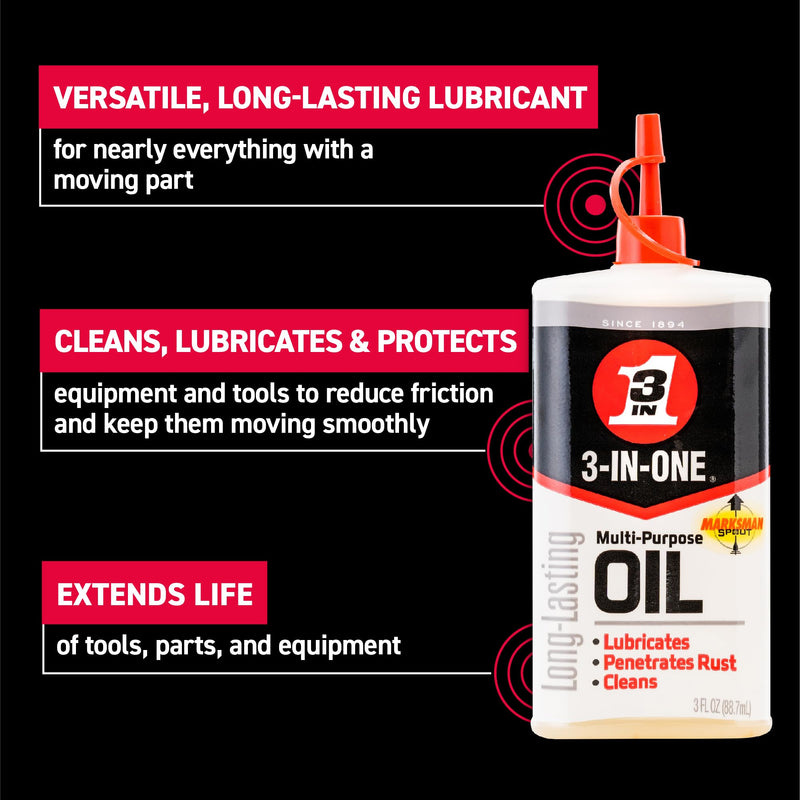 3-IN-ONE Multi-Purpose Oil, 3 oz.