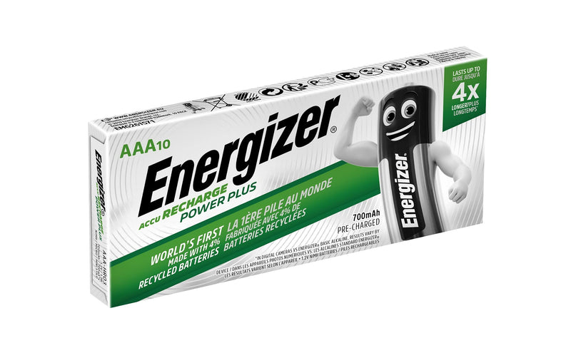 Energizer Rechargable AAA Battery (Pack of 10)