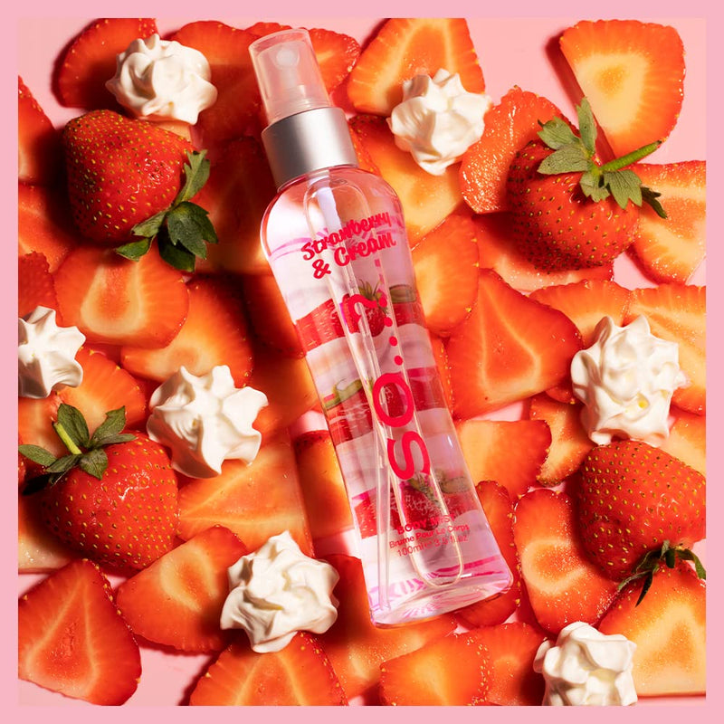 Body Mist By So…? Womens Strawberry & Cream Body Mist Fragrance Spray 100ml