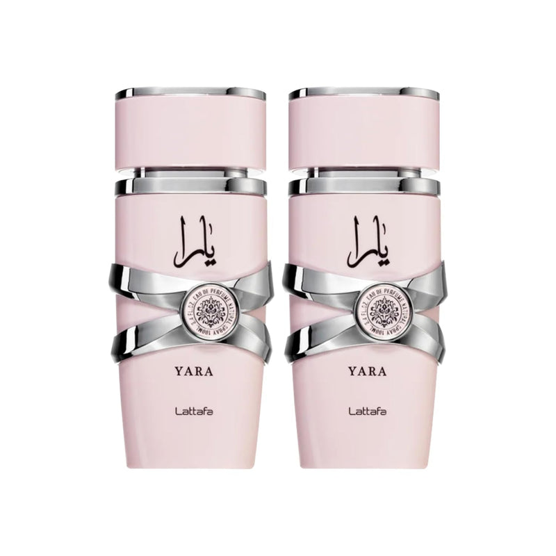 Lattafa Yara for Women Eau de Parfum Spray, 3.4 Ounce (Pack of 2)