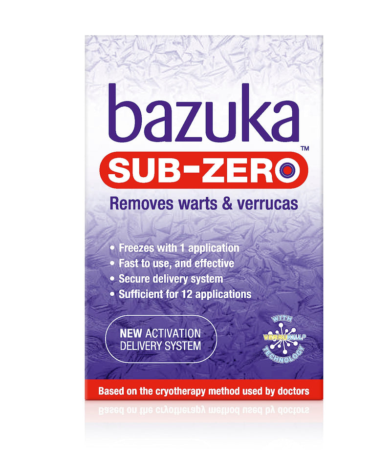 Bazuka Sub-Zero. Freezing Device for Removal of Warts and Verrucas, 50ml (Packaging may vary)