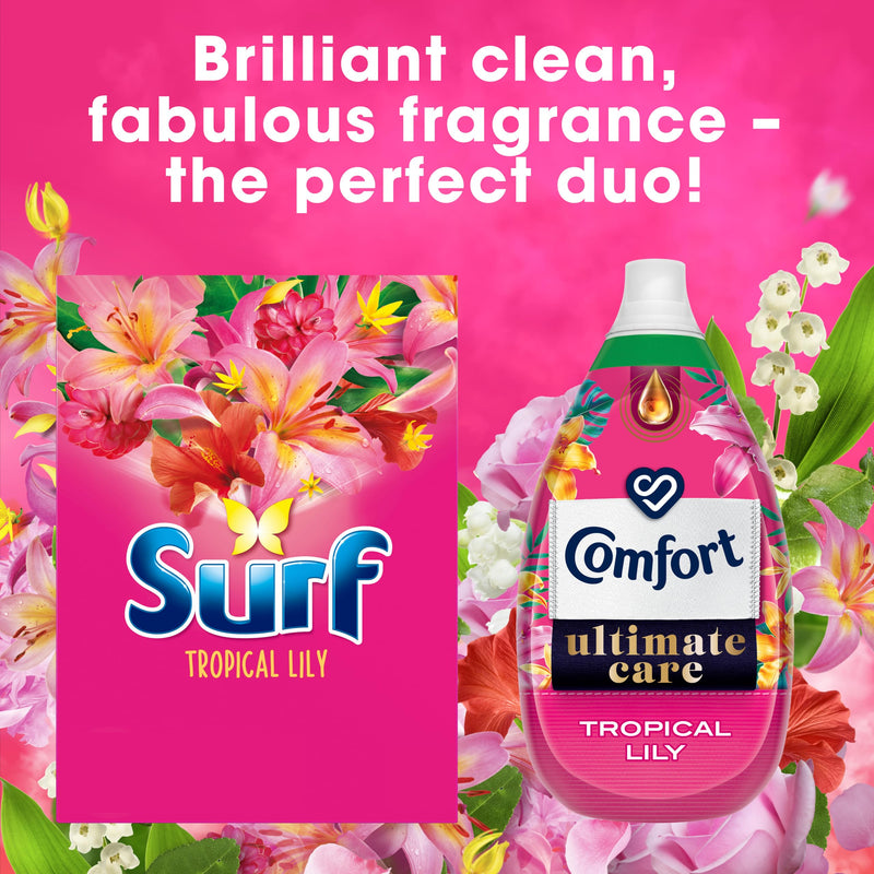 Surf Tropical Lily Washing Powder joy-infused fragrance with natural essential oil