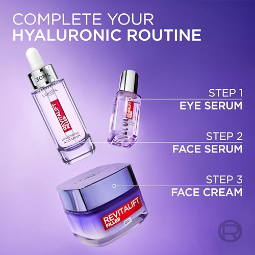 L'Oréal Paris 1.5% Hyaluronic Acid Face Serum, Revitalift Filler, 30ml