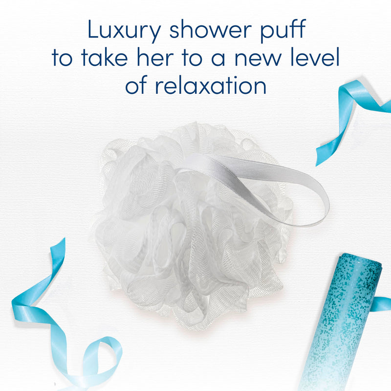 Dove Relax Duo Gift Set Body Wash Collection with a shower puff perfect gifts for her 2 piece