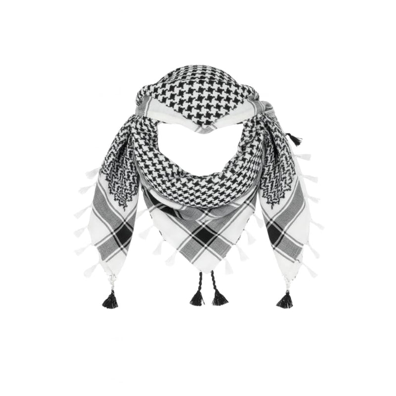 Big Brands Direct Premium Cotton Shemagh Keffiyeh Tactical Scarf, Military Desert Arab Style Head Wrap, Unisex Traditional Kufiya, Multi-Use Accessory