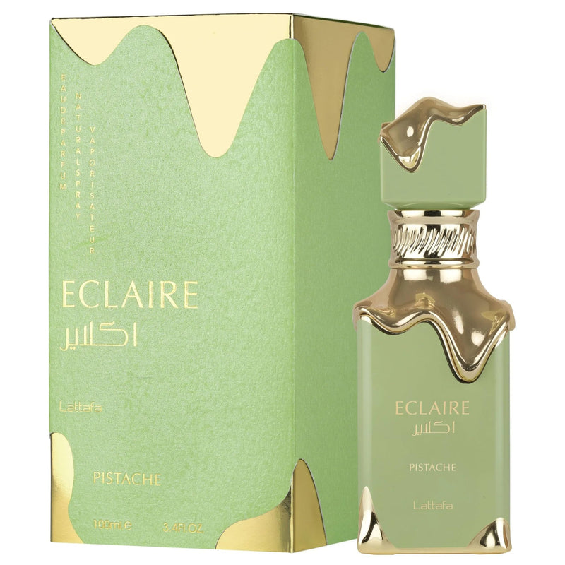 Lattafa Eclaire Pistache EDP 100ml/3.4oz Spray - Pistachio Cream Vanilla Milk Musk