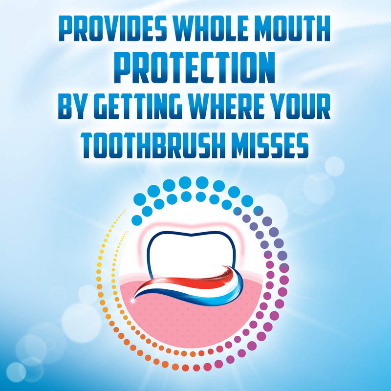 Aquafresh Mouthwash Extra Fresh Daily Mouthwash Fresh Mint, from 6 Years to Adults, Pack of 8 x 500ml