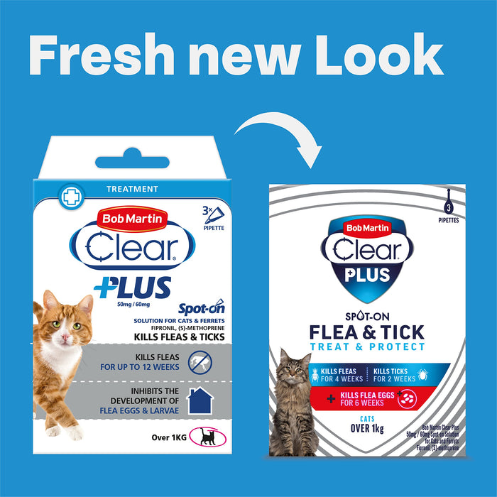 Bob Martin Clear Spot On Flea Treatment for Cats & Kitten
