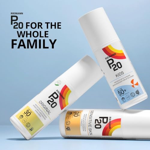 RIEMANN P20 Sensitive FACE SPF50+ UV Protection Cream, 50 Grams | Non Greasy Highly Effective Protects Face from UV Radiation |Sun Protection Factor 50+ | Wear under Make Up
