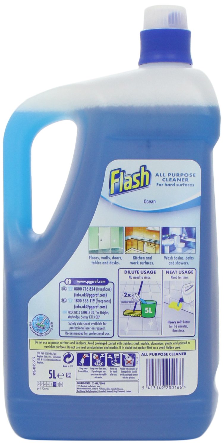 FLASH P&G Professional Ocean Fresh All Purpose Cleaner, 5 l, Pack of 2