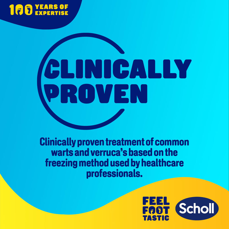 Scholl Verruca & Wart Complete Freeze Remover Kit, 80ml - Verucca Freeze Treatment for Effective Wart and Verucca Removal, 1 Pack