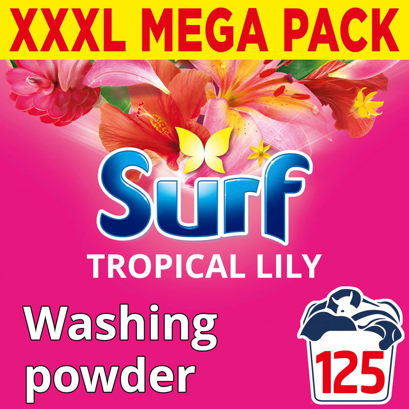 Surf Tropical Lily Washing Powder joy-infused fragrance with natural essential oil