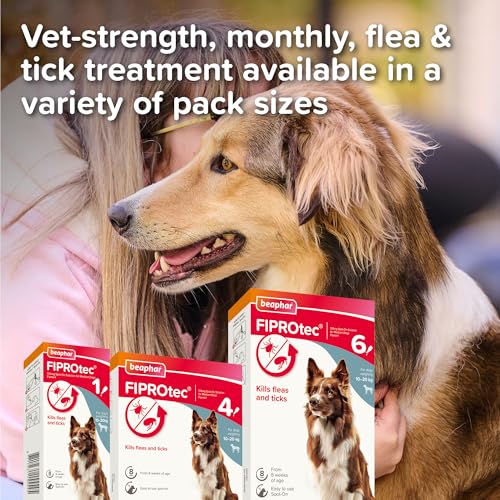 Beaphar - FIPROtec Spot-On Flea & Tick Treatment for Large Dogs