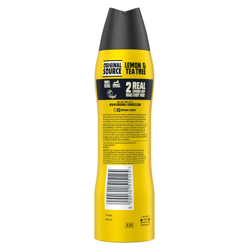 Original Source Lemon & Tea Tree 2 in 1 Shower and Shave Foam