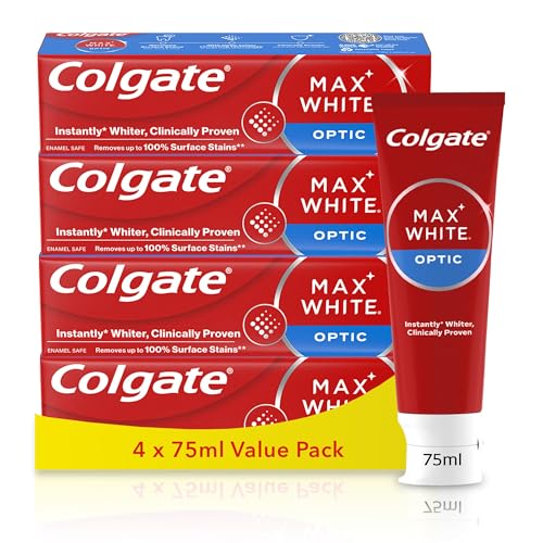 Colgate Max White Teeth Whitening Toothpaste, Enamel Safe