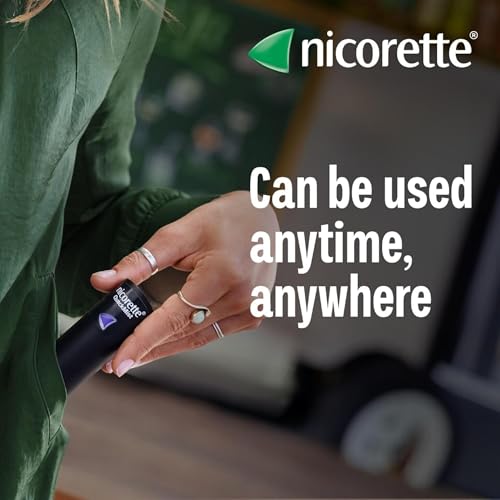 Nicorette QuickMist Mouthspray, Cool Berry (2 x 150 Sprays) Smoking or Vaping Cessation Aid, Designed to Start reducing Cravings in 30 Seconds (Quit Smoking or Quit Vaping Aid)