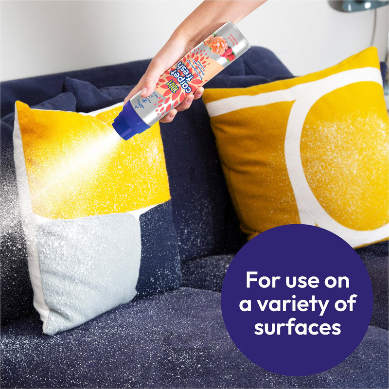 1001 Carpet Fresh for Pet Odour • Thai Orchid & Passionfruit 300ml • Pet Odour Remover Foam • Carpet Rug & Upholstery Freshener • Quick Drying Fine Foam • No Need to Hoover • WoolSafe Approved
