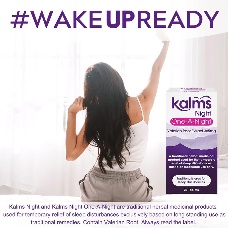 Kalms Night One-a-Night 28 Tablets - Traditional Herbal Medicinal Product Used for The Temporary Relief of Sleep Disturbances.