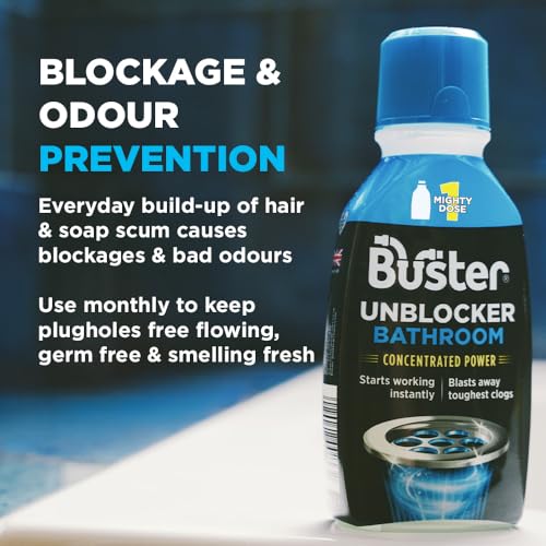 Buster Bathroom Drain Unblocker (Pack of 3 x 300ml)