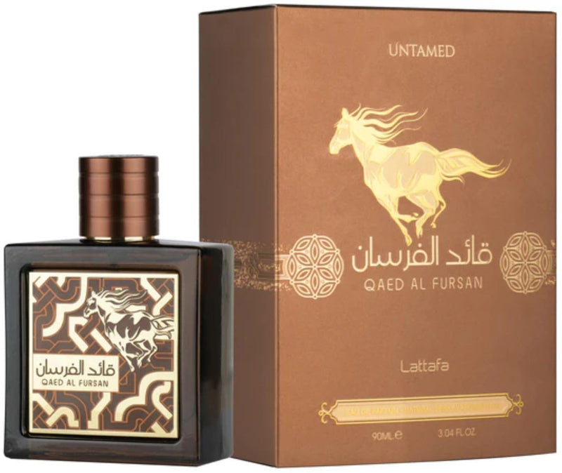 Lattafa Qaed Al Fursan Untamed Perfume, Oriental Spicy Fragrance with Nutmeg, Cardamom, Amber