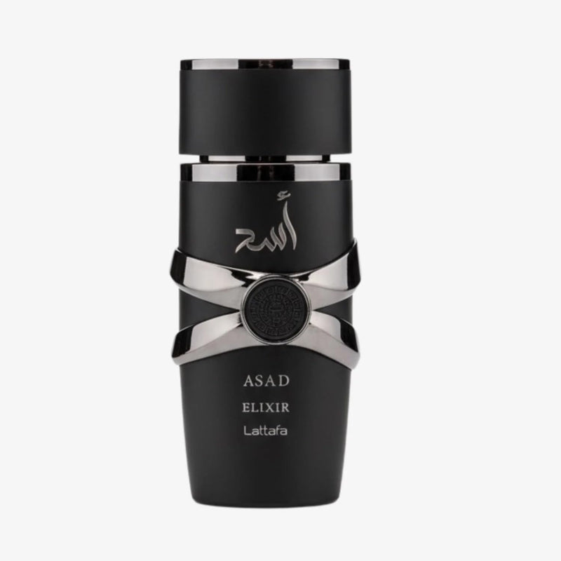 Lattafa Asad Elixir Eau de Parfum 100ml – Long-Lasting Amber Woody Spicy Men’s Fragrance with Tobacco, Cedar & Vanilla Notes | Powerful Masculine Arabic Perfume