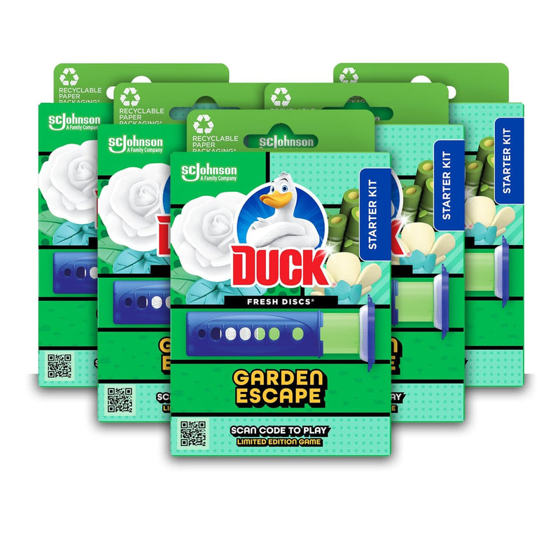 Duck Fresh Discs Toilet Cleaner Starter Kit, Fights Stains That Harbour Germs