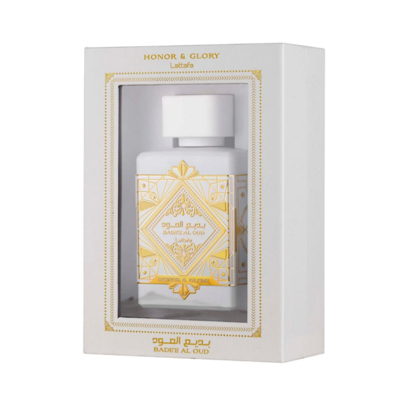 Ard al Zaafaran Trading Lattafa Badee Al Oud Honor & Glory EDP 100ml - Long Lasting Sweet Spicy Vanilla fruity and Aromatic Oudh Perfume for Women and Men - 100ml Unisex Perfume