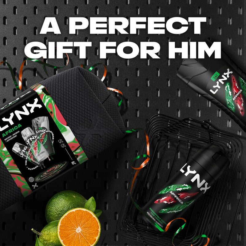 Lynx Africa Washbag Gift Set for Men