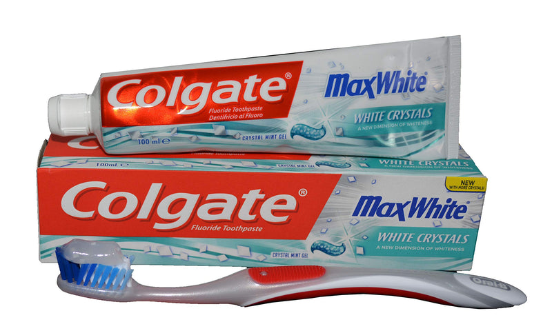 Colgate Max White New with More White Crystals 100ml, Pack of 6