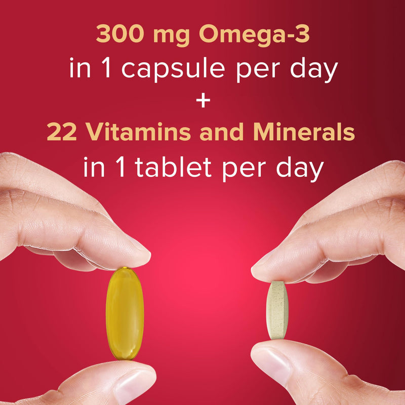 Seven Seas Omega-3 and Multivitamins Woman 30 Day 60 Capsules/Tablets Duo Pack