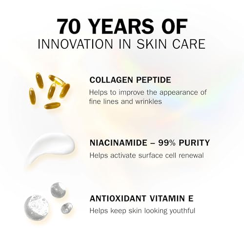 Olay Collagen Peptide Serum for Face, Skincare with Niacinamide 99% Purity and Antioxidant Vitamin E. Advanced Anti Ageing Skin Care with 3 Actions: Strengthens, Restores, Hydrates, 40ml