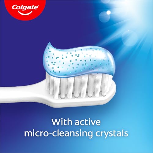 Colgate Advanced White Toothpaste - Teeth whitening Toothpaste - clinically Proven whitening - whitens in 10 Days - with Active Micro-Cleansing Crystals - new Stain Prevention - Enamel Safe