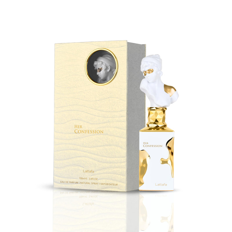 Lattafa Her Confession for Women Eau de Parfum Spray, 3.4 Ounce / 100ml