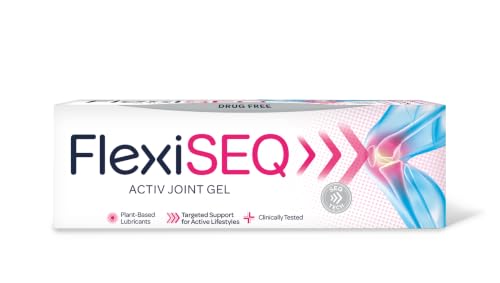 FlexiSEQ Gel, 50g, Drug-Free, for Joint Wear & Tear, Pain Relief Gel, (Packaging May Vary)