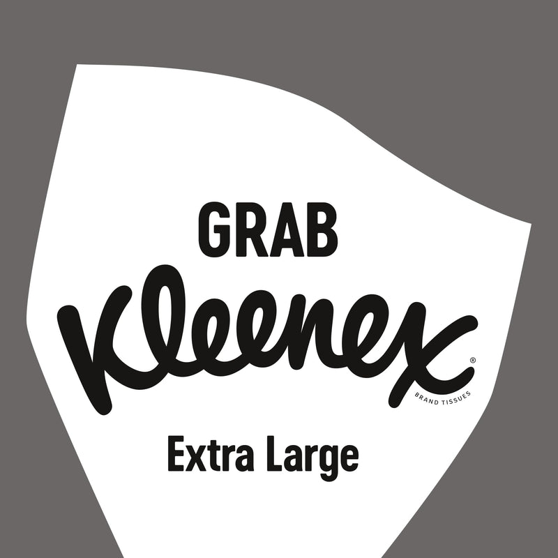 Kleenex Extra Large Soft Facial Tissues, 24 Compact Tissue Boxes, 1056 Tissues (24 Boxes) - 100% Recyclable Packaging