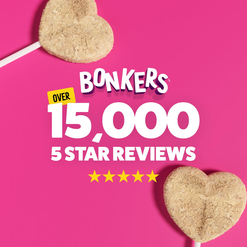 BONKERS Purrpops, Freeze Dried Chicken Flavored Lollipop Cat Treats, 13 x 4 pack, 52 Lolipops