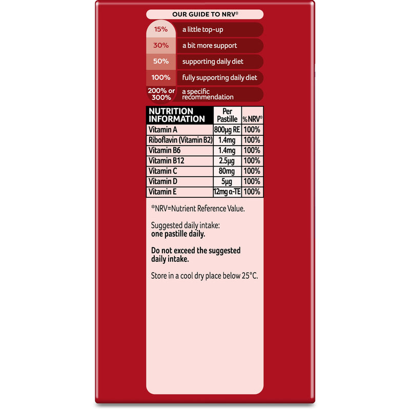 Bassetts Vitamins Adult Raspberry & Pomegranate Flavour Multivitamins 30 Gummy Pastilles