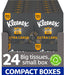 Kleenex Extra Large Soft Facial Tissues, 24 Compact Tissue Boxes, 1056 Tissues (24 Boxes) - 100% Recyclable Packaging
