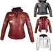 Mc Murray Ladies Real Leather Tan Biker Fashion Jacket UK Size 8-18 (UK-10, Tan)